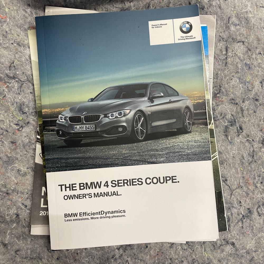 BMW 4 Series Coupe Owners Manual with Case OEM – photo 2