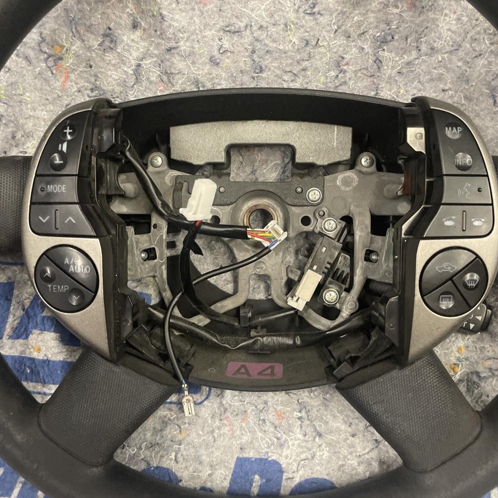 04-09 Toyota Prius Black Steering Wheel w/ Switch Controls OEM 156267065575 – photo 2