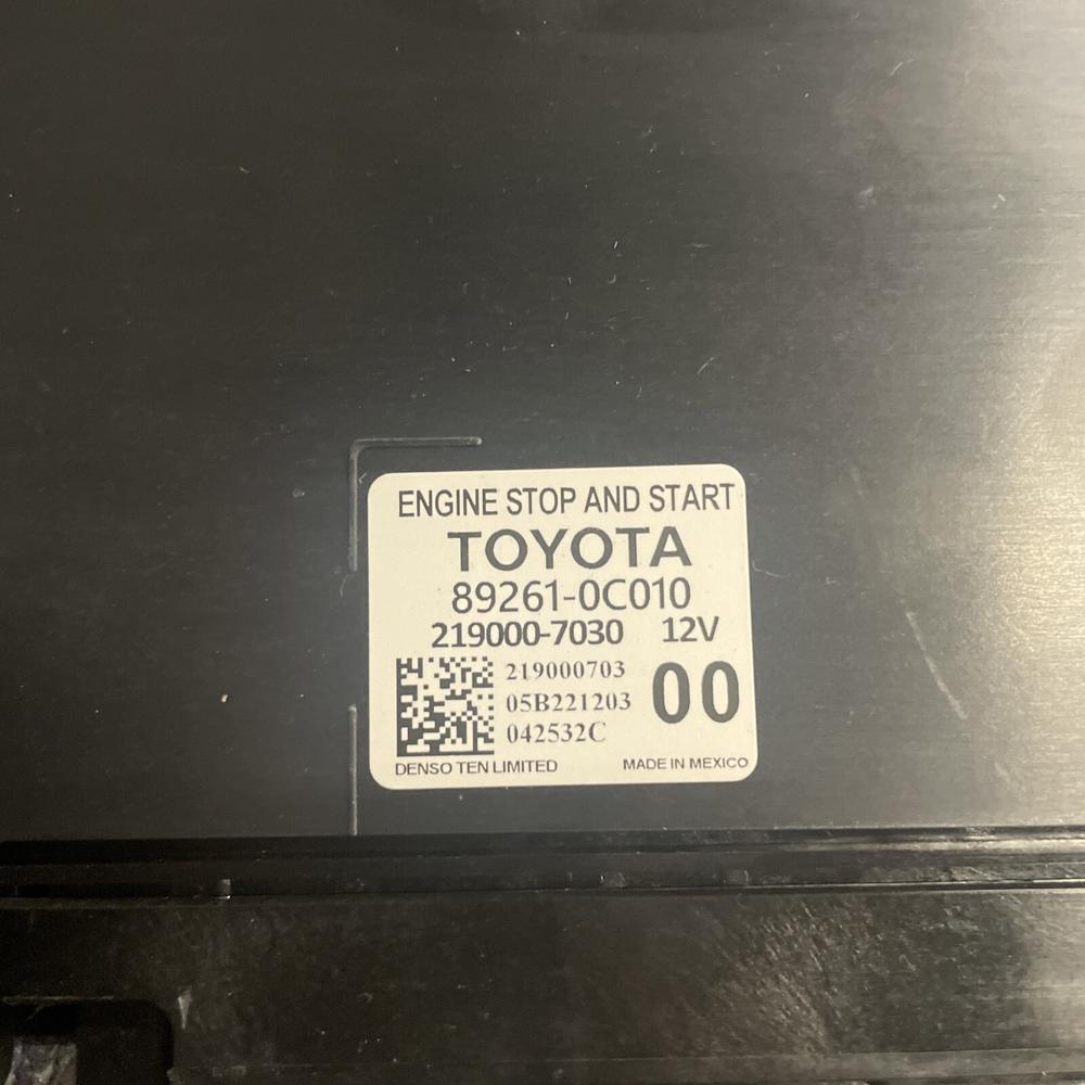 2022-2023 Toyota Tundra 4WD SR5 3.5 Engine Start Stop Control Module 89261-0C010 – photo 2