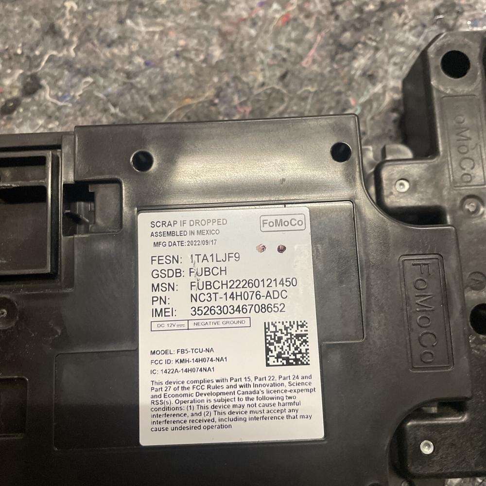2021 Ford F250 Communication Receiver Control Module OEM ML3T-14H076-ADC – photo 2