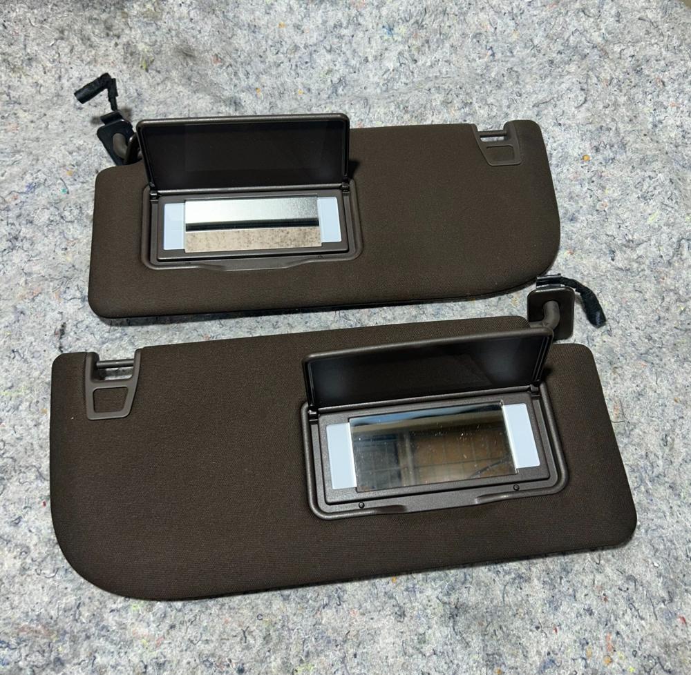 21-24 F150 Java Brown Overhead Roof Pair LH RH Sunvisor Sun Visor Shade – photo 1