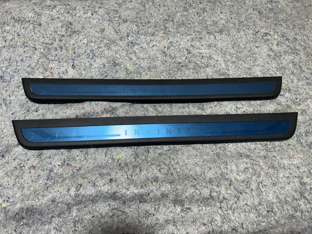 2018-2022 Infiniti Q50 Front Left Right Door Sill Scuff Plate Cover Set OEM – photo 1