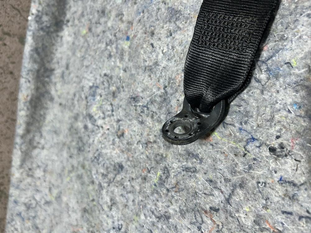 2006-2013 Bentley Continental Flying Spur Rear Center Middle Seat Belt Black OEM – photo 3