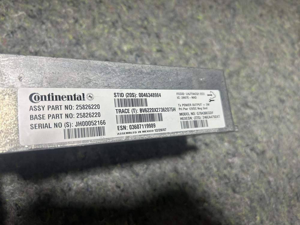 06-07 Corvette C6 Onstar Communication Module OEM 25826220 AA7399 – photo 3