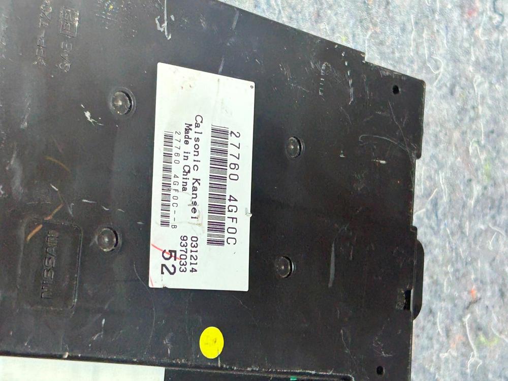 2014-2015 Infiniti Q50 3.7L HVAC AC Temperature Control Modulle OEM 277604GF0C – photo 4