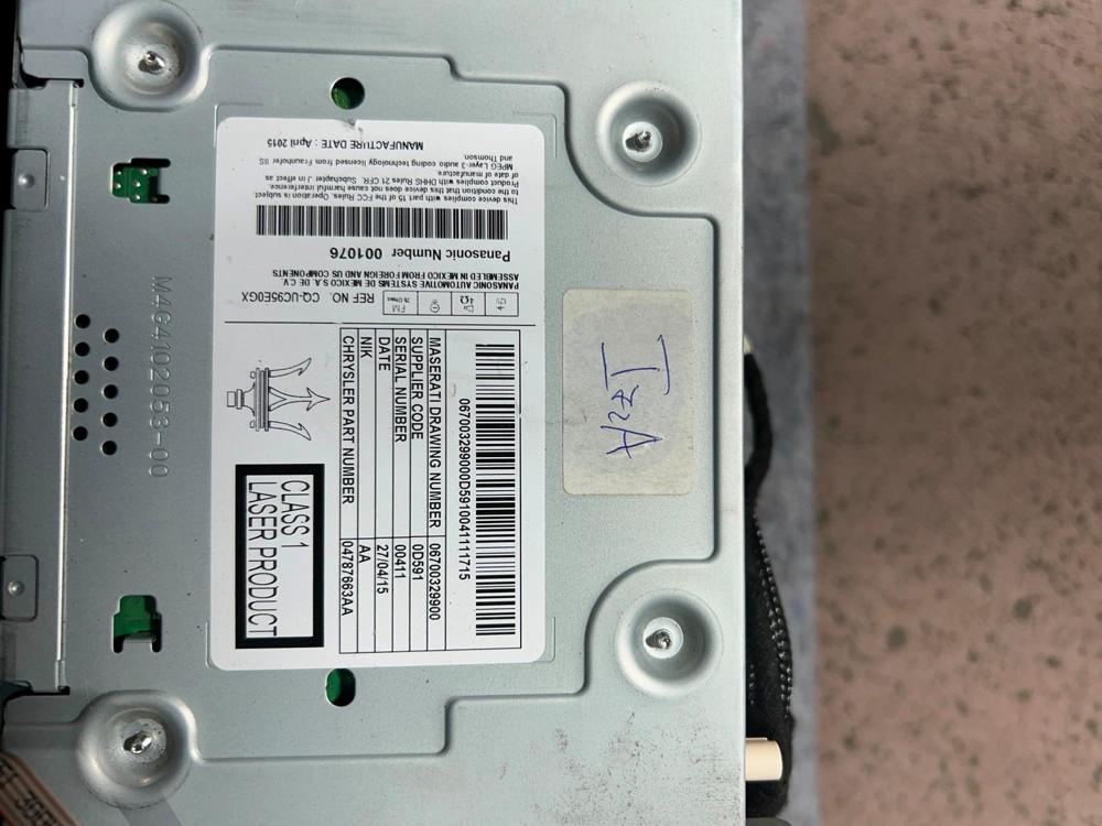 14-17 Maserati Ghibli Quatt Touch Screen Navigation Receiver Module Unit OEM – photo 2