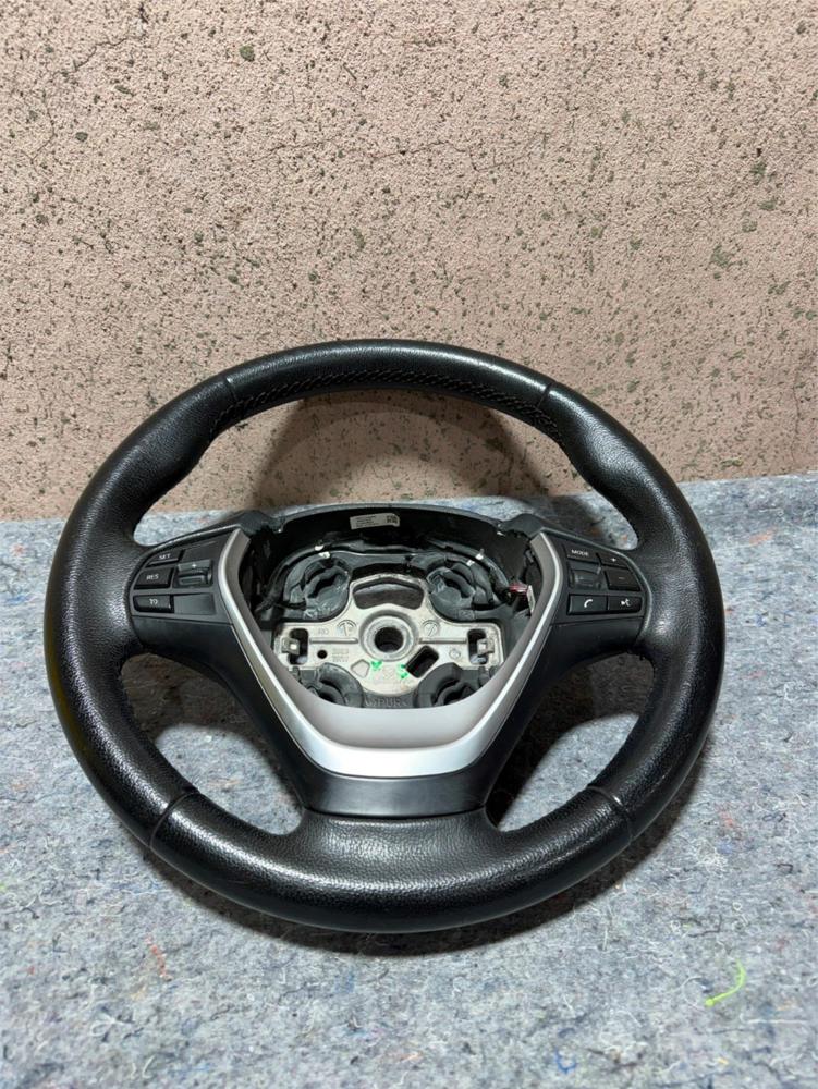 12-18 BMW 320i 328i F30 3 Spoke Sport Steering Wheel Leather Black 62560181D OEM – photo 1