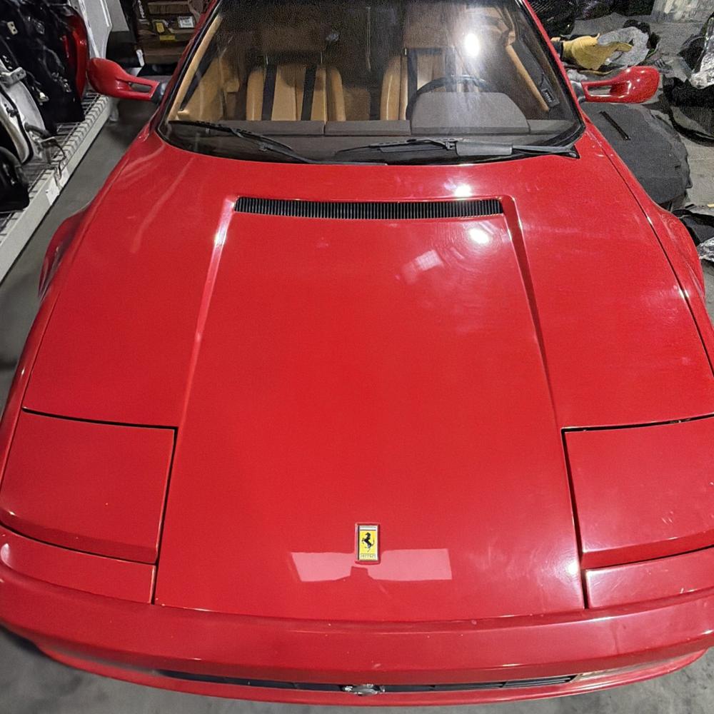 1990 Ferrari Testarossa OEM Front Bonnet Hood Assembly Red – photo 1