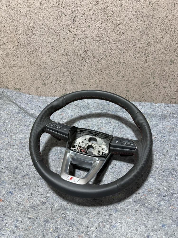2018-2025 Audi SQ5 80A-3-SPOKE Leather Sport Steering Wheel Heated OEM – photo 1