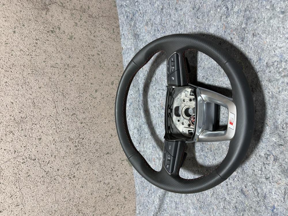 2018-2025 Audi SQ5 80A-3-SPOKE Leather Sport Steering Wheel Heated OEM – photo 3