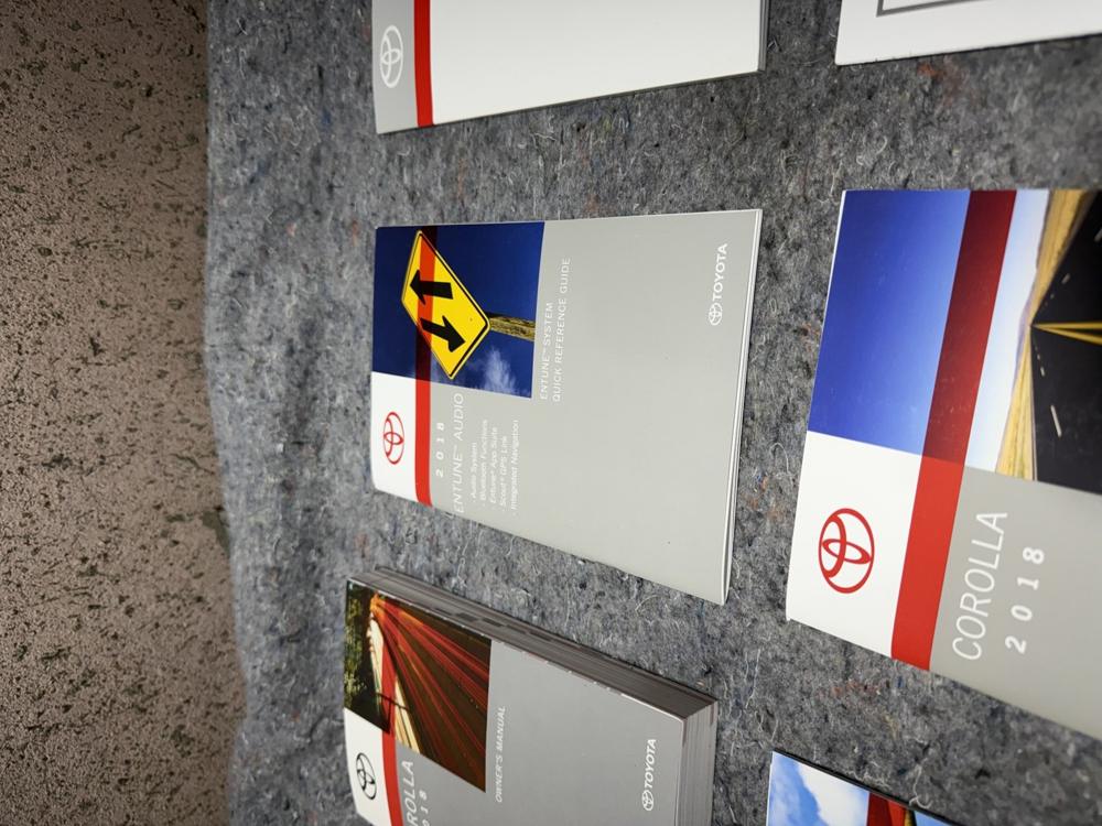 2018 Toyota Corolla Owners Manual OEM – photo 4