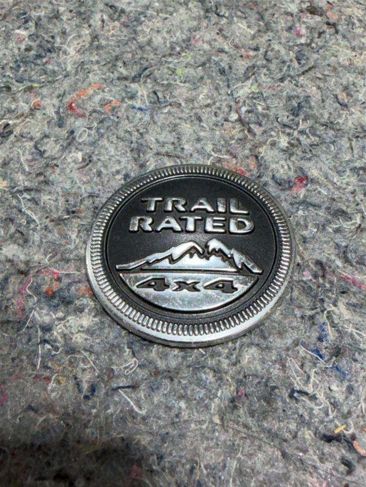 4X4 Jeep Wrangler Liberty Trail Rated Emblem OEM Genuine – photo 1