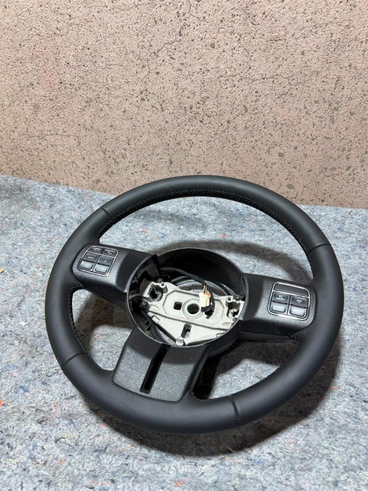 2018 Jeep Wrangler Black Leather Steering Wheel OEM 6DG55DX9AB – photo 1