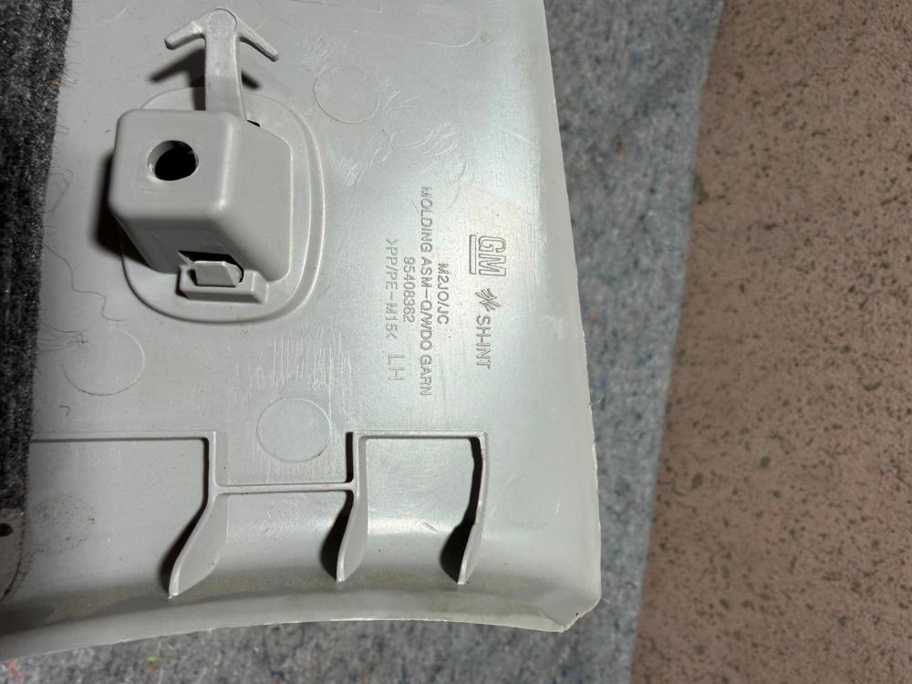 2019-2022 Chevrolet Spark Left Side C Pillar Trim OEM 95408362 – photo 4