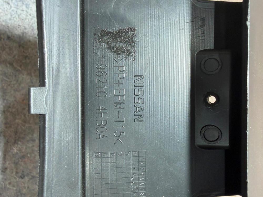 14-18 Infiniti Q50 Front Bumper License Plate Plastic Holder Bracket Plate OEM – photo 2