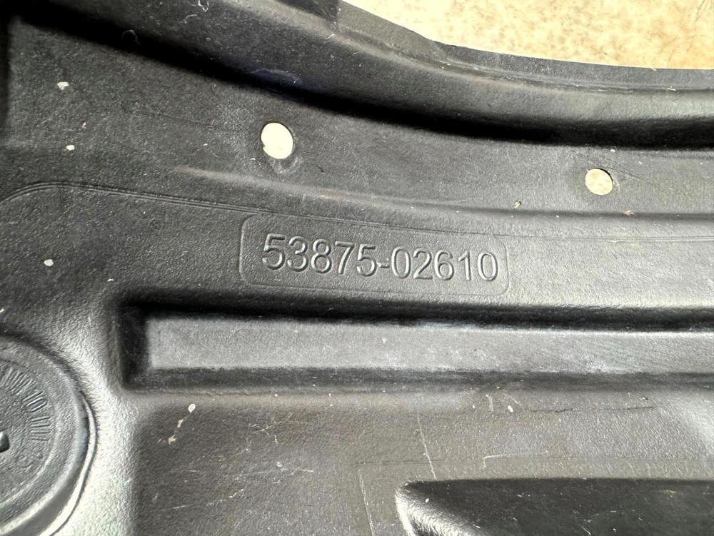 17-19 Corolla Front Splash Shield Inner Fender Liner Right RH 53875-02610 – photo 2