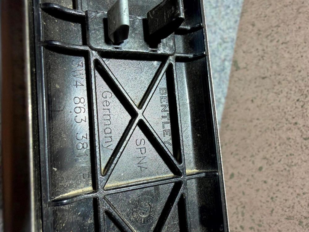 06-12 Bentley Continentl Front Left Driver Side Sill Scuff Plate 3W4863381P OEM – photo 2