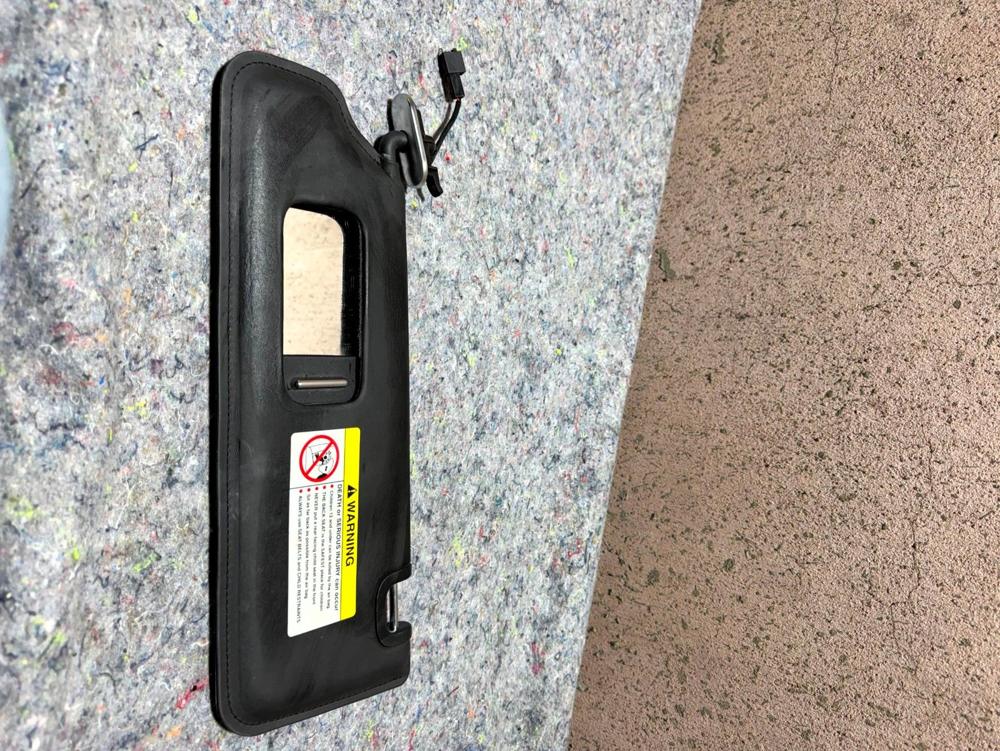 2006-2012 Bentley Continental Left Driver Side Sun Visor Shade Leather Black OEM – photo 2