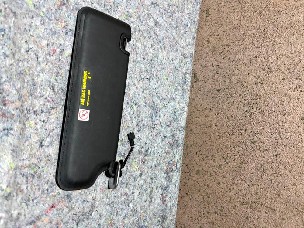 2006-2012 Bentley Continental Left Driver Side Sun Visor Shade Leather Black OEM – photo 4