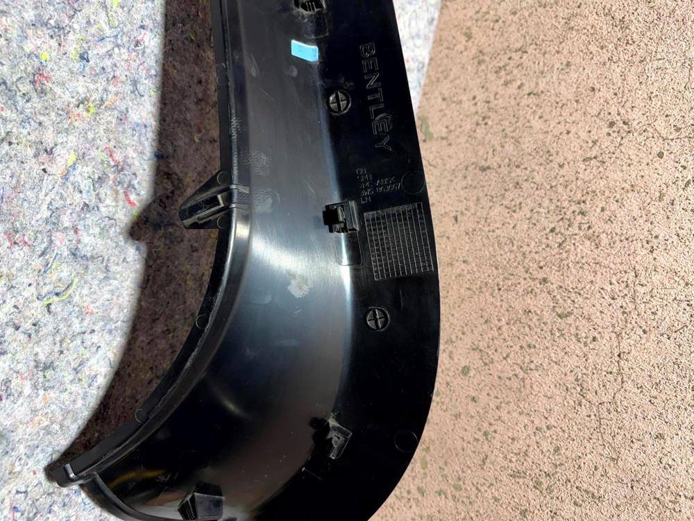 2009 Bentley Continental Flying Spur Rear Left Trunk Trim Cover Panel Black OEM – photo 4