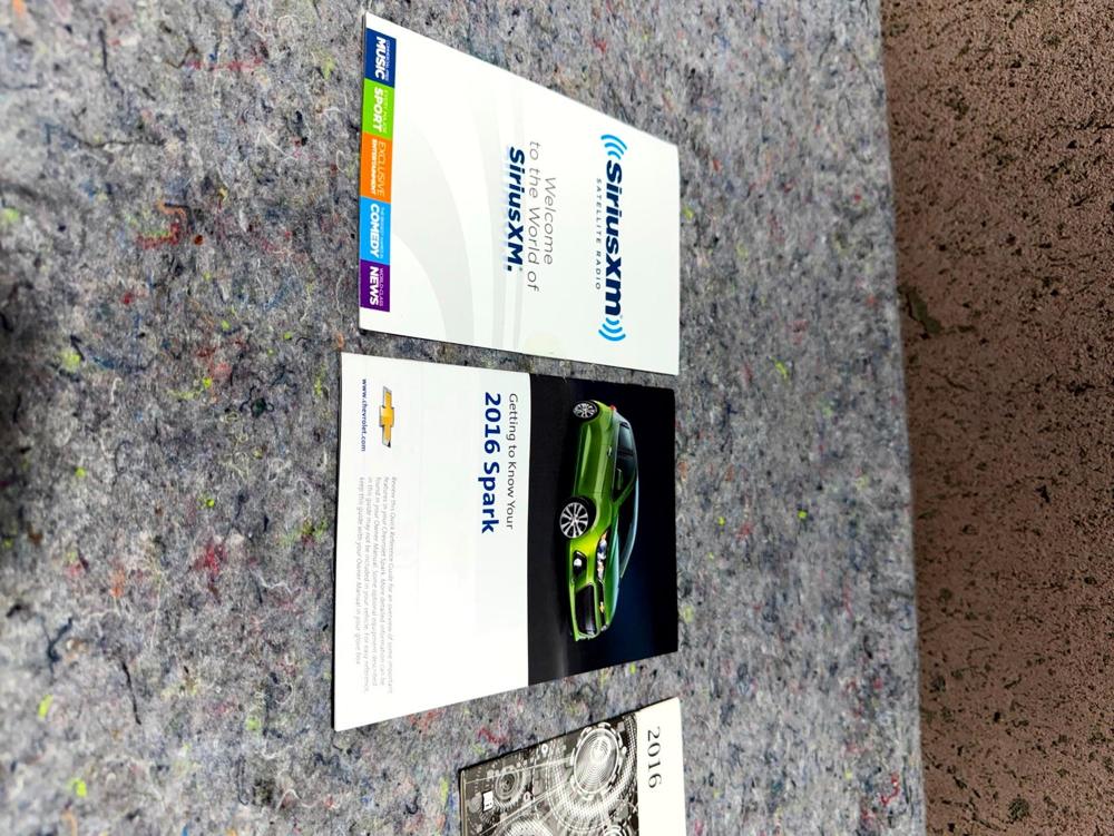 2016 Chevrolet Spark Owners Manual User Guide Ltz Lt Ls Hatchback 14 1.4 Fwd Set – photo 2