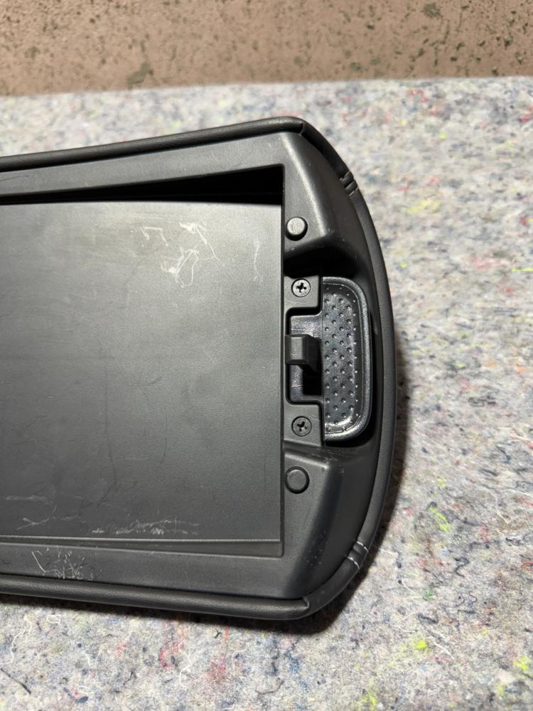 2014-2021 Infiniti Q50 Center Console Black Leather Armrest Lid OEM – photo 2