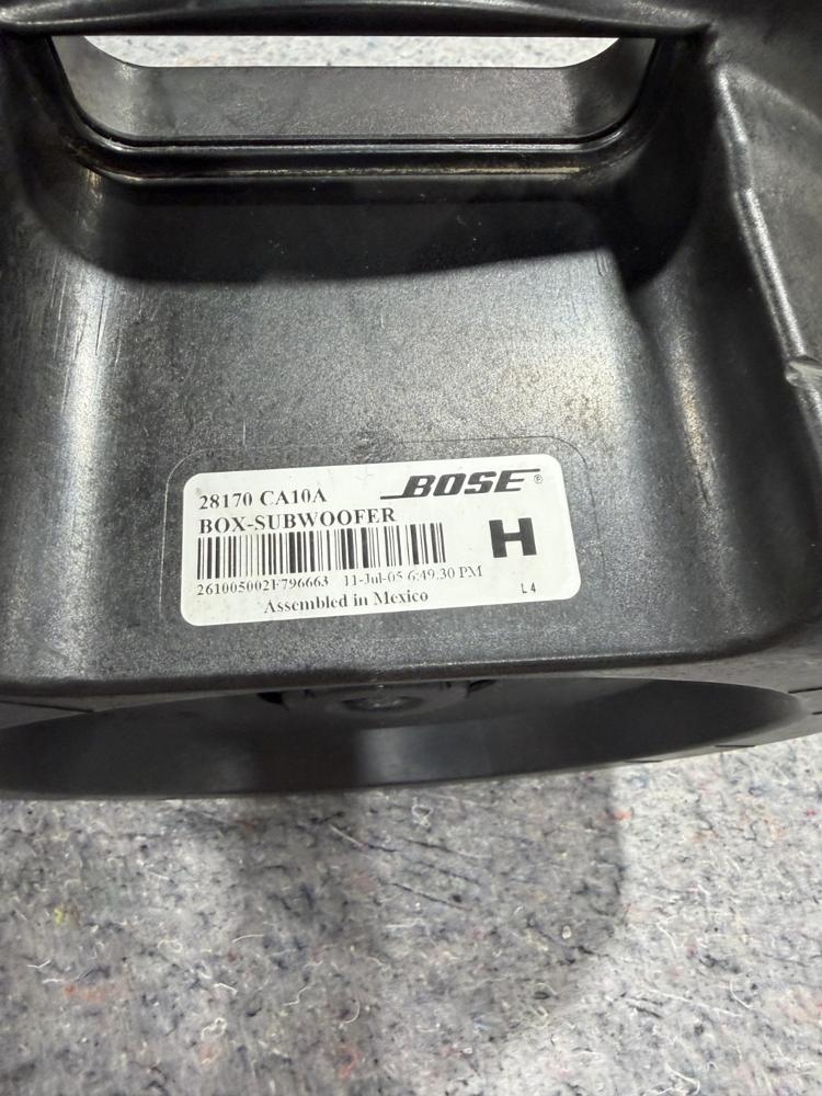 04-07 Nissan Murano Rear Subwoofer Audio Speaker 28170CA10A OEM – photo 4