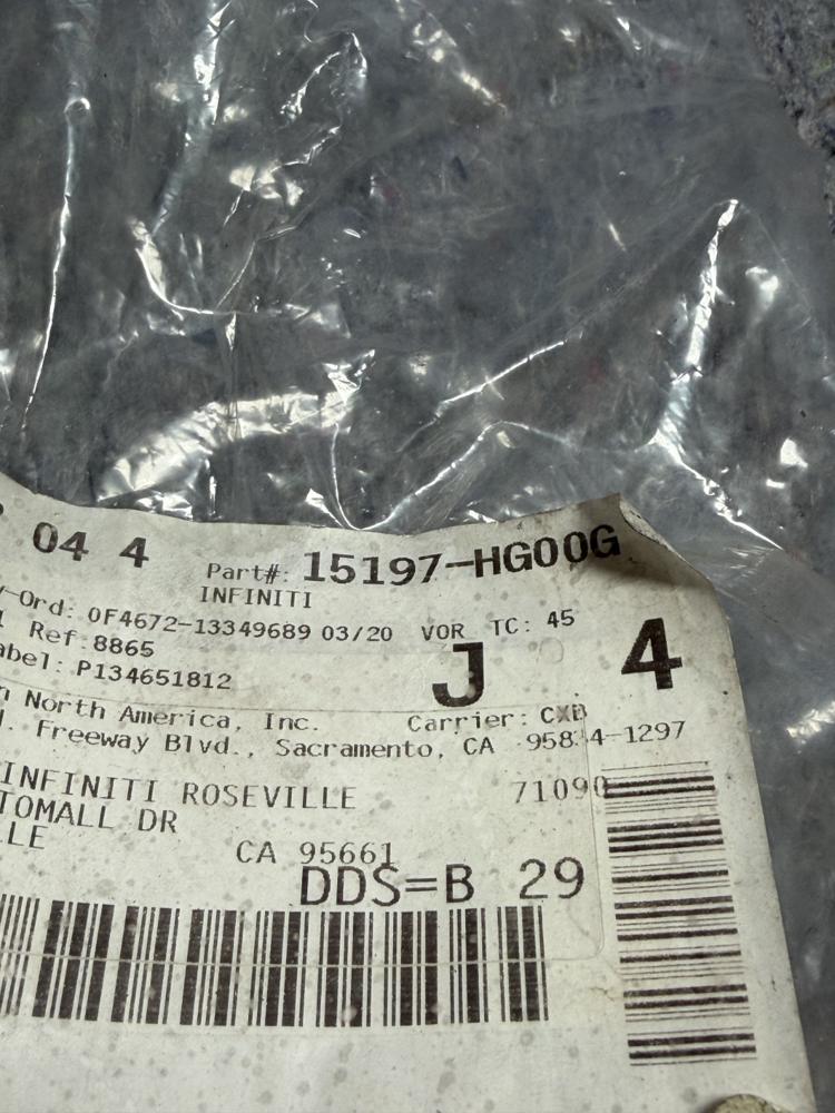 New Infiniti Engine Turbocharger Oil Return Hose Pipe 15197-HG00G OEM – photo 4