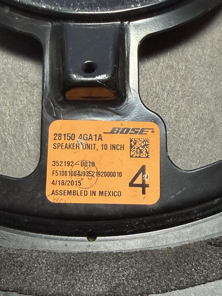Infiniti Q60 Front Left Right Door Bose Speaker 28150-4GA1A OEM – photo 3