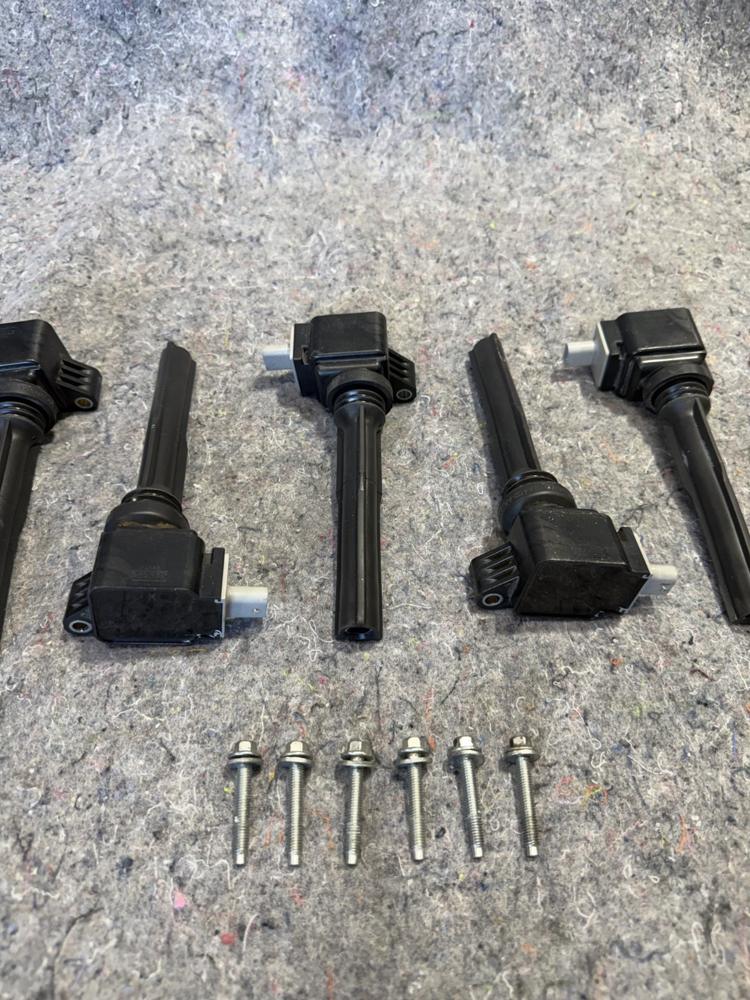 Ford F150 Raptor Turno Engine Ignition Coils 6PCS W/bolts HU7E-12A402-AA OEM 60K – photo 4